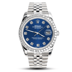 Rolex Datejust 1.85ct Diamond Bezel/Cobalt Blue Diamond Dial