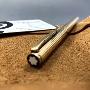 Japan Fountain pen Montblanc Gold 14K 585 Nib Size 148mm Vintage