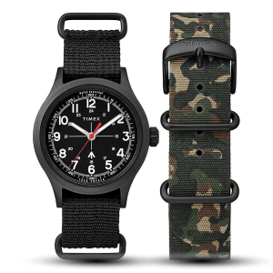 Timex X Todd Snyder Military Inspired Fabric Watch with Extra Strap TWG017600