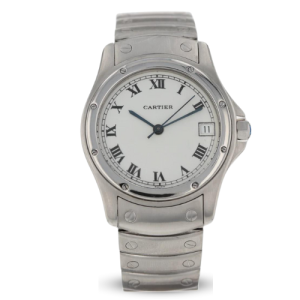 Cartier Santos Ronde 1920 Stainless Steel White Automatic