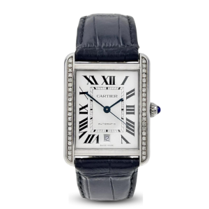 Cartier Tank Solo XL Men's Automatic Watch WSTA0029 - Diamonds