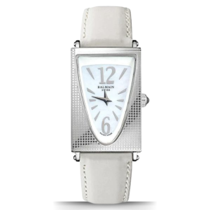 Balmain B34012282 Women's White Leather Strap Watches