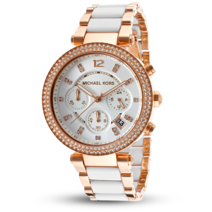 Michael Kors Women's Parker Chronograph Two Tone Watch MK5774